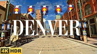 Walking Tour - Denver, Colorado - Larimer Square to RiNo |  With Calm Music [4K HDR]