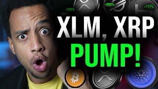 XRP, XLM PUMPING RIGHT NOW! [Finally!]