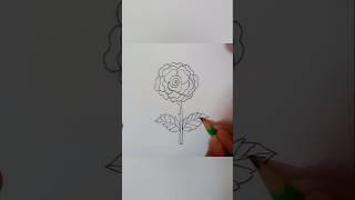 Rose art #rose #art #drawing #shorts