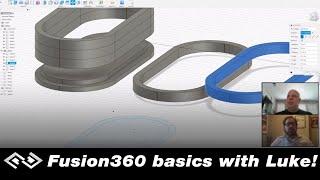 Fusion 360 basics with Luke in the Garage