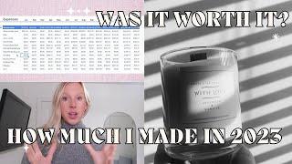 How Much I Made In 2023 // Starting A Candle Business / Income VS. Expenses