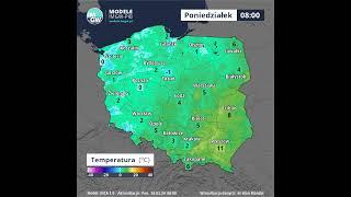 Prognoza temperatury powietrza na 8 godzin Model INCA 26.02.2024 #pogoda #prognoza #prognozanadziś