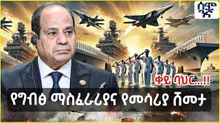 ግብጽ ኢትዮጵያ ወደ ቀይ ባህር እንዳትመጣ የሚያግዱ መሳሪያዎች ሸመታ | Semonigna