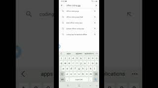 Best offline app for coding in Mobile  #programming #coding #shorts
