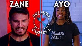 Zane Hijazi Tries to Keep Up with a Professional Chef! | Hot Mess Express | Snackable