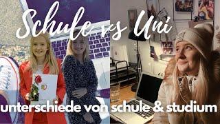 SCHULE VS. UNI! Unterschiede zwischen Schule und Studium! // Anne