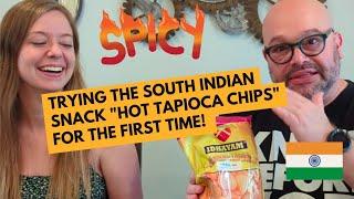 Flavor Explosion  Snackmaster General & Niece Try South Indian Hot Tapioca Chips for the 1st Time!