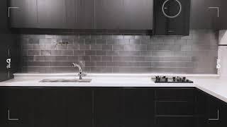 DIY Metal Adhesive Tiles for Backsplash or Wall