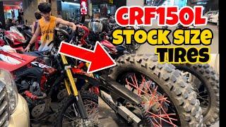 CRF150L Tire Stock Size