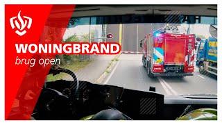 Prio 1: Brand woning - brug open | Brandweer Haastrecht