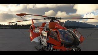 MSFS - H145 to the rescue of a stranded camper! US COAST GUARD! #msfs2020 #gaming #coastguard