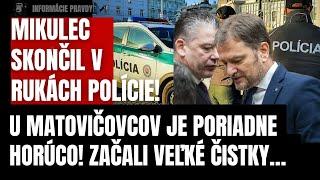 Začali veľké čistky! U Matovičovcov je HORÚCO! Milulec skončil v rukách Polície