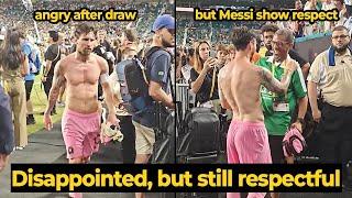 Messi reacts angrily after realizing Miami will face PSG following the draw against Palmeiras