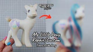 My Little Pony Transgender Pride Custom - Vintage Toy Restoration and Glow Up ;)