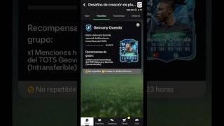 Nuevo sbc *GEOVANY QUENDA MENCIONES HONORÍFICAS DEL TOTS* ¡Brutal!  #sbc #tots #fc25 #fc #laliga