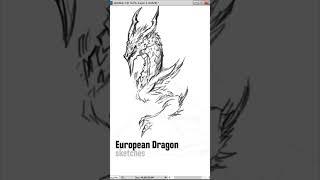 Drawing European Dragon - Fans Request by @dragonfire810