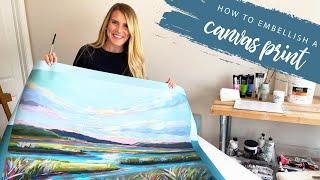 How To Embellish A Canvas Print