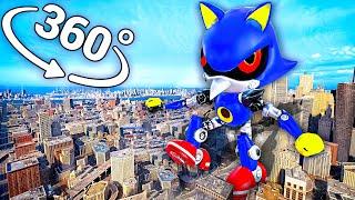 Metal Sonic Hue Hue Hue - City in 360° Video | VR / 8K | (metal sonic hue hue hue meme)