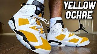 JORDAN 6 YELLOW OCHRE On Feet/Review & More!