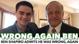 Ben Shapiro Admits He Was Wrong, Again