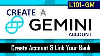 How To Create A Gemini Account  | Step By Step How To Link Or Add A Bank To Gemini