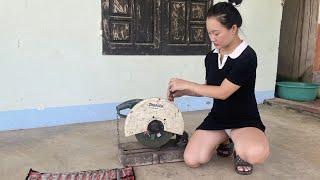 Genius girl helps her neighbors repair and maintain makita iron cutting machines