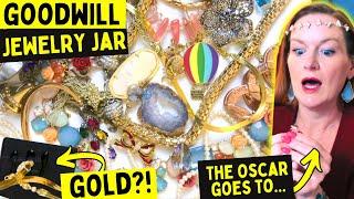 GOLD?! Goodwill Jewelry Jar Unboxing 2025 | Jewelry Jar Opening