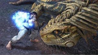 【MHW】モンスターを波動拳で戦せ！リュウ4人パーティ【ストリートファイター】