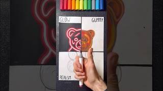 Drawing a Bear in Different Styles!  It’s Realism Turn ️ Part 4th Soon  #bear #art #drawing