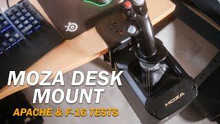 Stability Meets Performance | Moza AB9 FFB base Desk Mount Unboxing & Tests! (Apache & F-16)