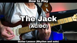 How to Play THE JACK - AC/DC. Guitar Lesson (Rhythm and solo)