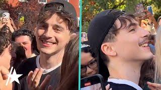 Timothée Chalamet CRASHES His Own Lookalike Contest In NYC