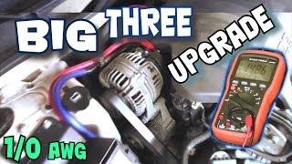 How To Install BIG THREE Upgrade | EXO's BIG 3 Car Audio Wiring Tutorial to Increase Power Flow