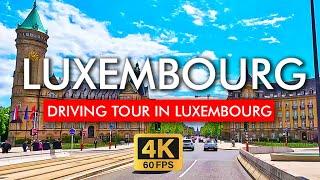  Luxembourg Driving Tour 2024 in 4K Video. Explore The Richest City in The World