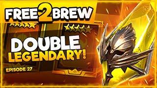 DOUBLE THE LUCK - DOUBLE THE LEGO! INSANE PULLS! | Free2Brew EP27 | RAID SHADOW LEGENDS