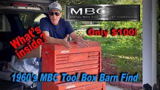 MBC Tool Box Barn Find!  Lifetime tool collection left to rust.