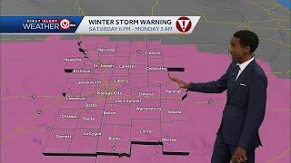 Kansas City weather: Winter storm warning issued, freezing rain on the way Saturday