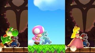 Super Mario Run: Toad Rally - All Characters Gameplay (Yoshi, Peach, Toad, Toadette)