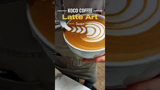 So Easy! Swan Latte Art Pattern "