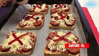 Tost Ekmeğinden Pizza Yaptık. Sadece 10 dakikada! Çok pratik!!!