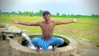 Desi pakistani boy in tubewell bathing vlog