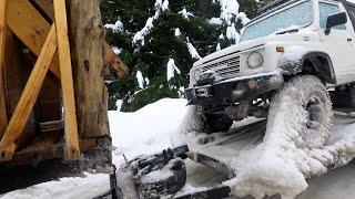 INSANE SNOWSTORM WINTER CAMPING | STRANDED BETWEEN 2 AVALANCHES OVERNIGHT!