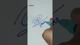 signature for prakash comment your name #yt#calligraphy#signature#art