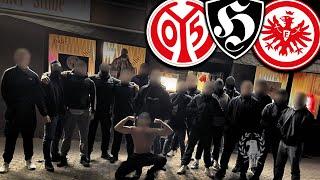 Frankfurt vs. Mainz! Straßen-Boxerei vor Weihnachten...