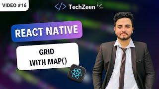 React Native Tutorial #16 : Create Beautiful Grid with map() & ScrollView (Hindi/Urdu)