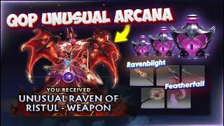 Crazy New Unusual Arcana Combos - Crownfall Treasure 1 Unusuals Ravenblight and Featherfall