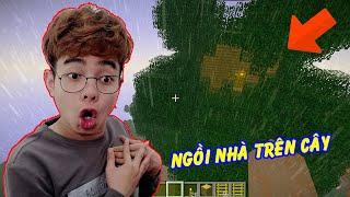 ThắnG Tê Tê Thử Thách Làm Nhà Trên Đỉnh Ngọn Cây Khổng Lồ Trong Minecraft