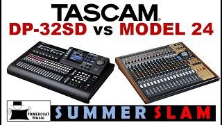 Tascam DP-32SD Digital Portastudio vs Tascam Model 24