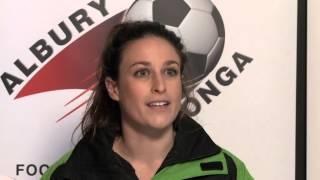 AWFA Press Conference   Women Rd 22   Albury United v Diamonds