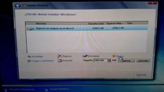 Instalar Windows 7 en Disco de 3tb o más sin programas. Particionar en GPT